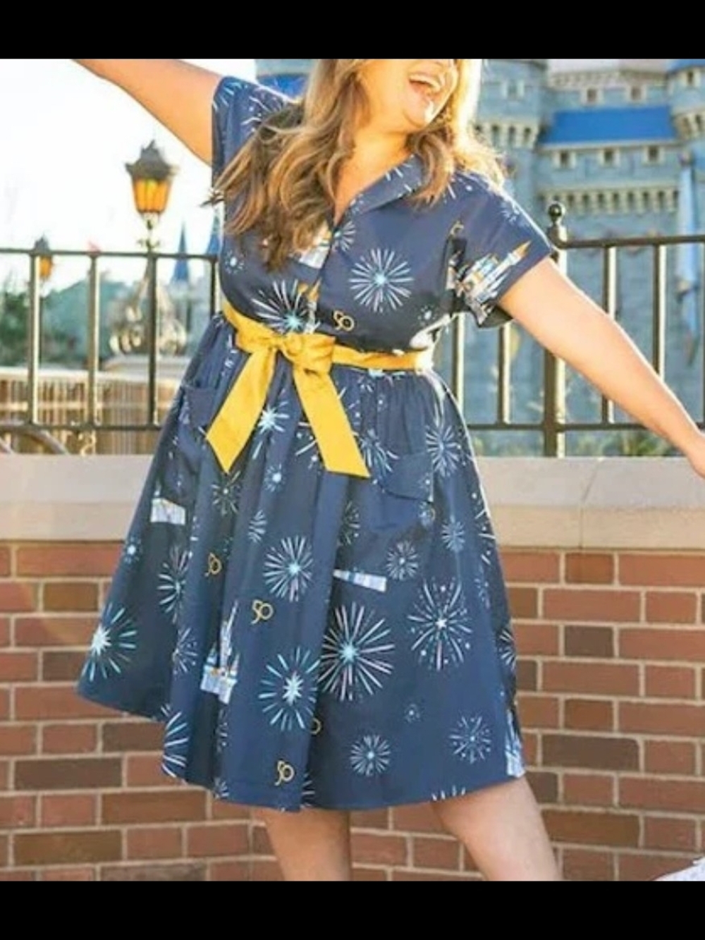 Disney dress shop PLUS Size 1x Walt Disney World 50th Anniversary Castle Nwt